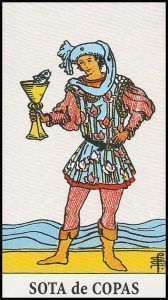 sota de copas tarot Rider Waite