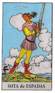 sota de espadas tarot Rider Waite