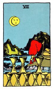 ocho de copas Tarot Rider Waite