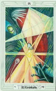 el Ermitaño en el Tarot de Thoth, significado, simbología y su relación con Tauro.
