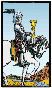 caballo de copas Tarot Rider Waite