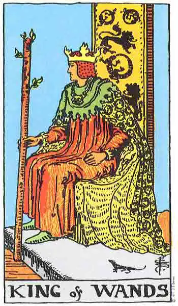rey de bastos Tarot Rider Waite