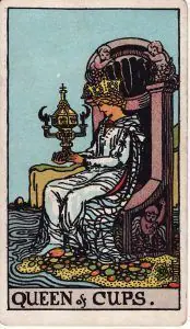 reina de copas tarot Rider Waite