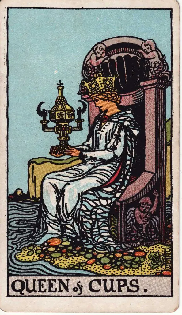 reina de copas tarot Rider Waite