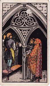tres de oros tarot rider waite