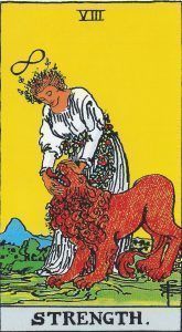 La Fuerza en el Tarot Rider Waite. Simbología y significado.