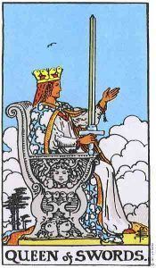 reina de espadas tarot Rider Waite
