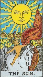 El sol en el Tarot Rider Waite. Simbología y significado