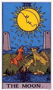 La luna en el Tarot Rider Waite. Simbología y significado