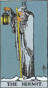 El ermitaño en el Tarot Rider Waite. Significado y simbología.