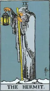El ermitaño en el Tarot Rider Waite. Significado y simbología.