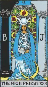 Significado de La Sacerdotisa Tarot Rider Waite