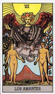 Los amantes en el Tarot Rider Waite, simbología y significado.