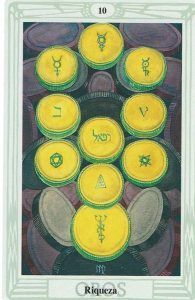 Diez de Oros en el Tarot de Thoth