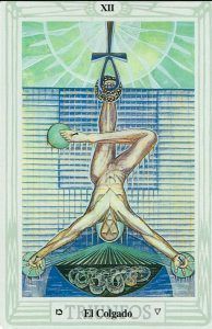 El Colgado en el Tarot de Thoth. Simbología y significado