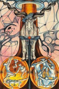 El Diablo en el tarot de Thoth, simbología y significado.