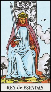Rey de Espadas en el Tarot Rider Waite