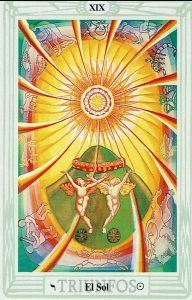 El Sol en el Tarot de Thoth. Significado y simbología.