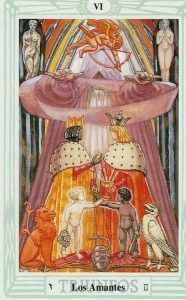 Los Amantes en el Tarot de Thoth. Simbolismo, significado y relación con Géminis.