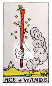 As de bastos en el Tarot Rider Waite. Significado y simbología.