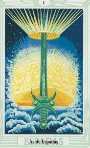 as de espadas Tarot Thoth