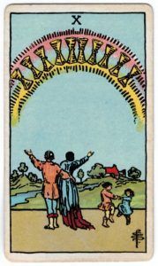 diez de copas Tarot Rider Waite