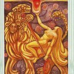 La Lujuria en el Tarot de Thoth. Significado, simbología y relación con el signo Leo.