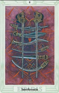 ocho de espadas Tarot Thoth
