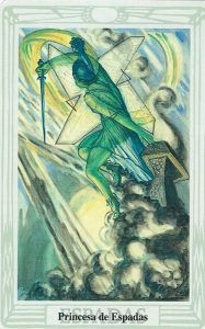 Princesa de espadas Tarot de Thoth