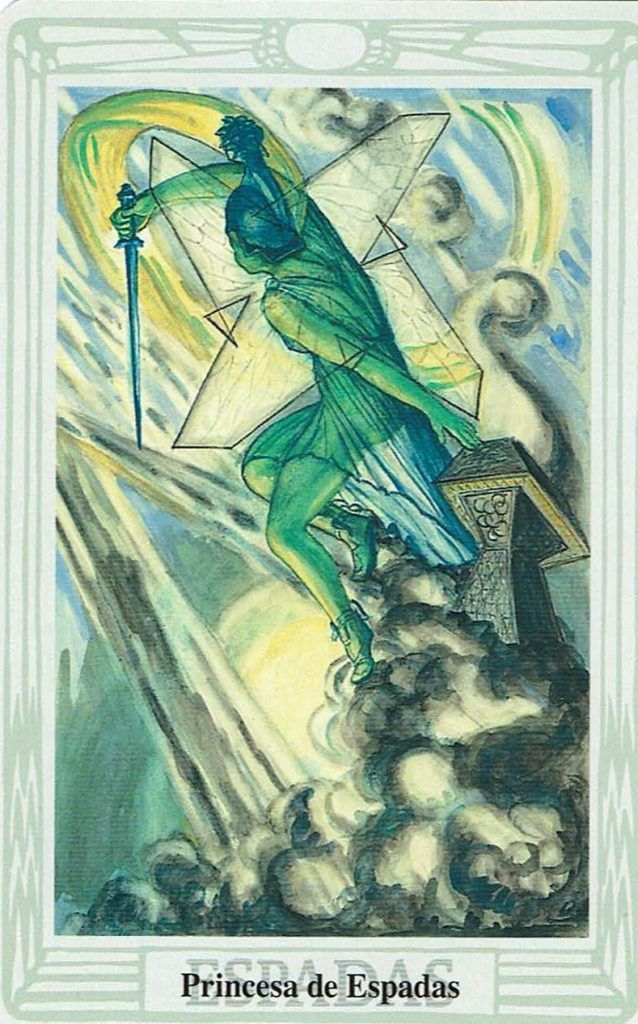 Princesa de espadas Tarot de Thoth