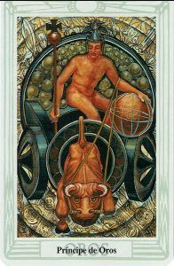 caballo de oros en el tarot Thoth
