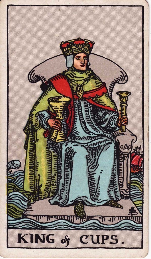 Rey de Copas en el Tarot Rider Waite