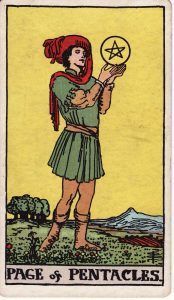 Sota de Oros Tarot Rider Waite