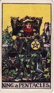 Rey de oros en el tarot Rider Waite