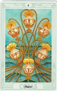 seis de copas en el Tarot de Thoth