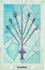 siete de espadas en el Tarot de Thoth