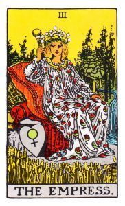 La emperatriz en el Tarot Rider Waite. Siimbolismo, significado y correspondencia astrológica.