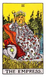 La emperatriz en el Tarot Rider Waite. Siimbolismo, significado y correspondencia astrológica.