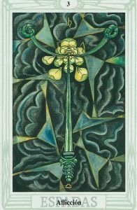 tres de espadas en el Tarot Thoth