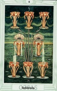 ocho de copas Tarot de Thoth