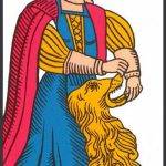 Significado y simbología de La Fuerza en el Tarot de Marsella