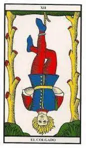 El Colgado en el Tarot de Marsella. Simbolismo y significado.