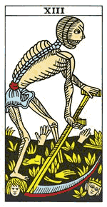 La Muerte en el Tarot de Marsella, simbología y significado