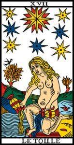Significado y simbología completa de La Estrella en el Tarot de Marsella