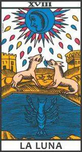 Simbología y significado profundo de la Luna en el Tarot de Marsella