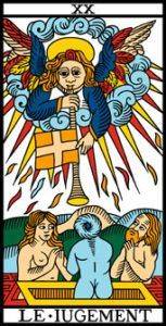 Simbología y significado del Juicio en el Tarot de Marsella.