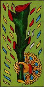 As de Bastos Tarot de Marsella. Simbolismo y significado