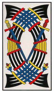 Diez de Espadas en el Tarot de Marsella
