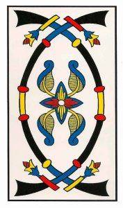 Dos de Espadas Tarot de Marsella