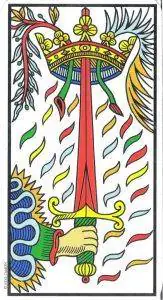 As de Espadas Tarot Marsella